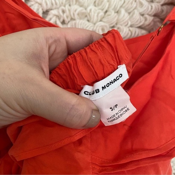 Club Monaco Silk Ruffle Tank - Picture 3 of 7